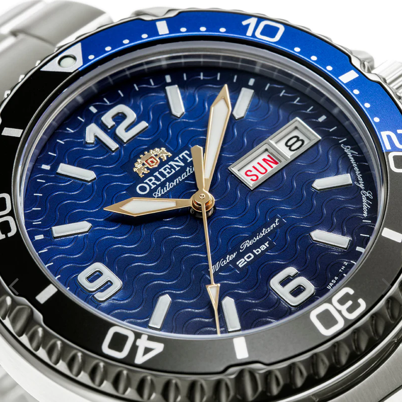 Orient Mako 20th Anniversary Limited Edition Blue Dial Sports Watch RA-AA0822L19B